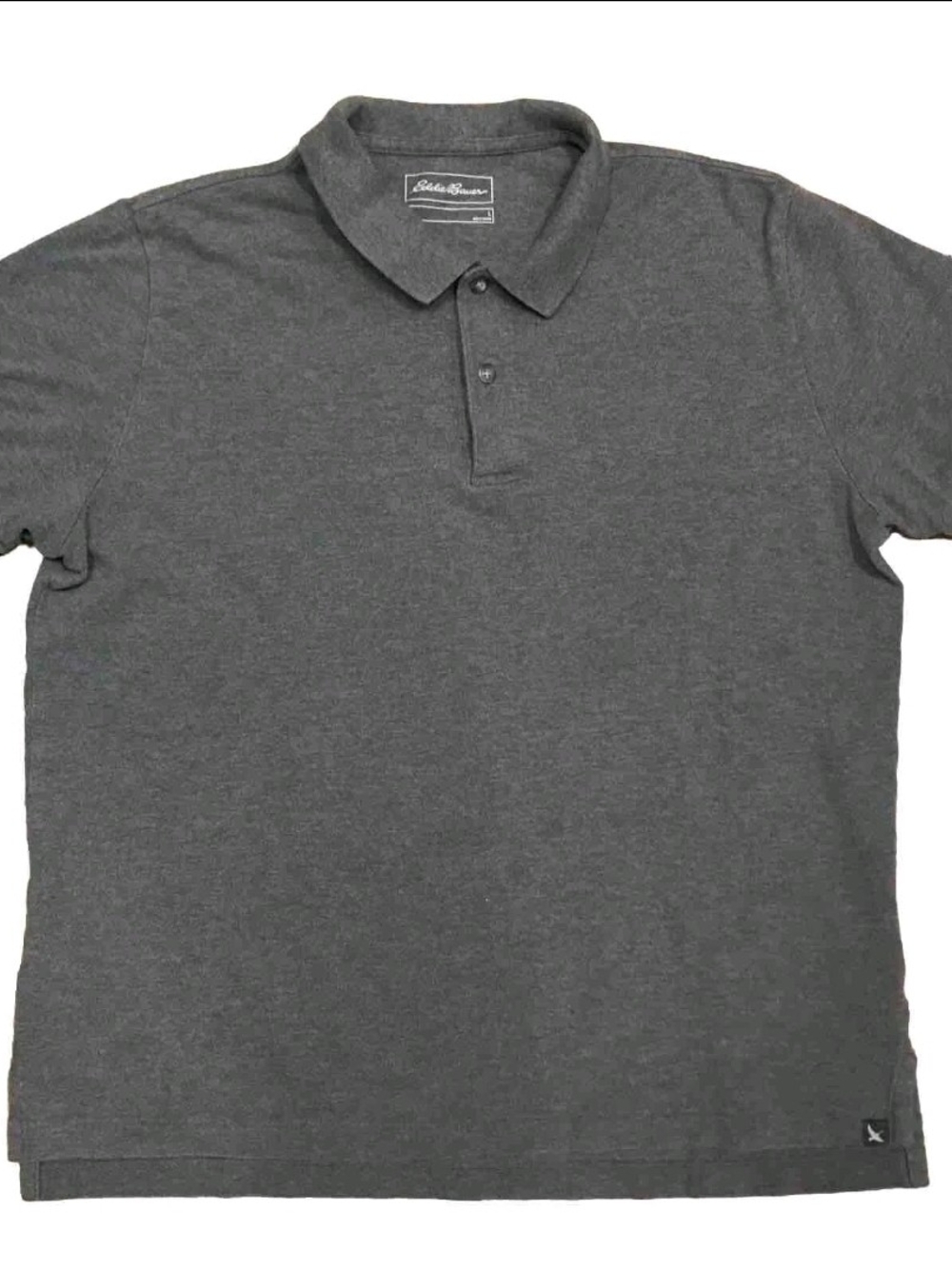 Eddie Bauer Men's Charcoal Gray Polo
